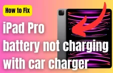 iPad Pro battery not charging with car charger