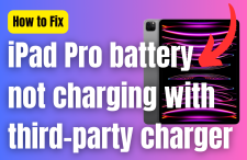 iPad Pro battery not charging with third-party charger