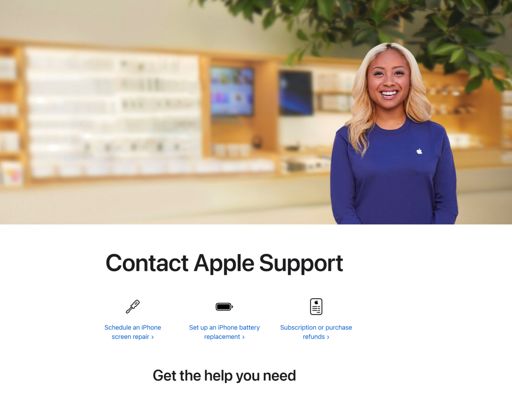 Contact Apple Support