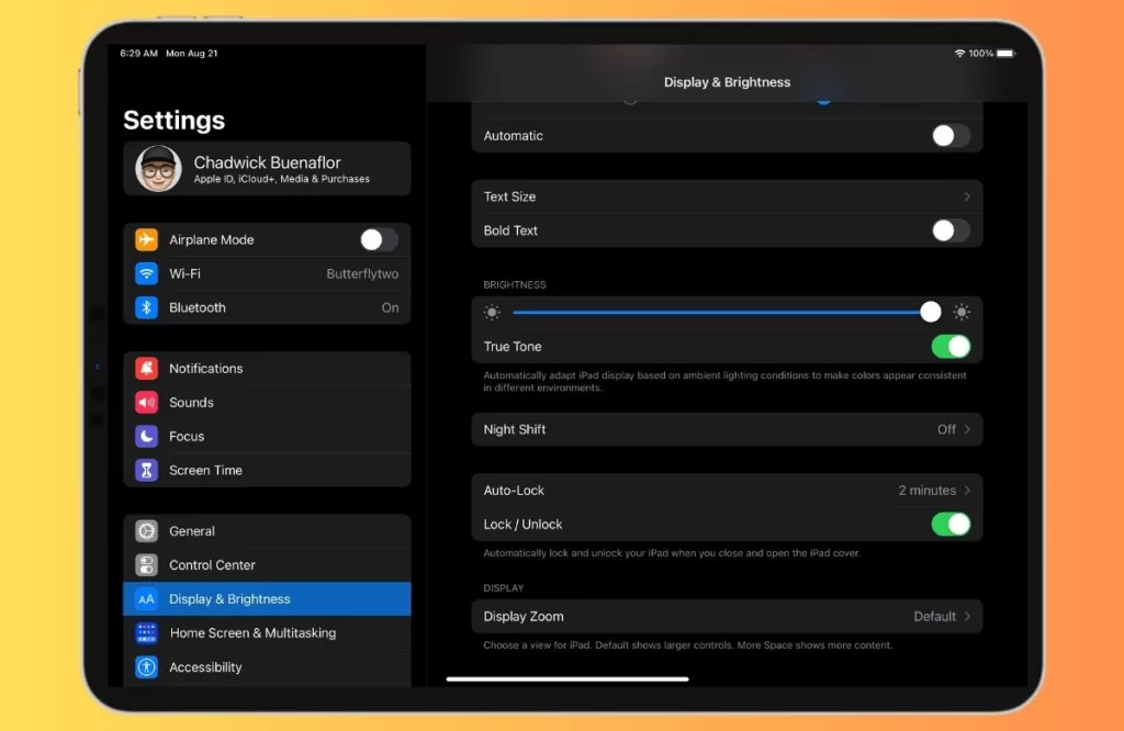 Checking Display Settings