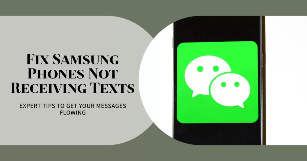 Samsung Phone Not Receiving Text Messages