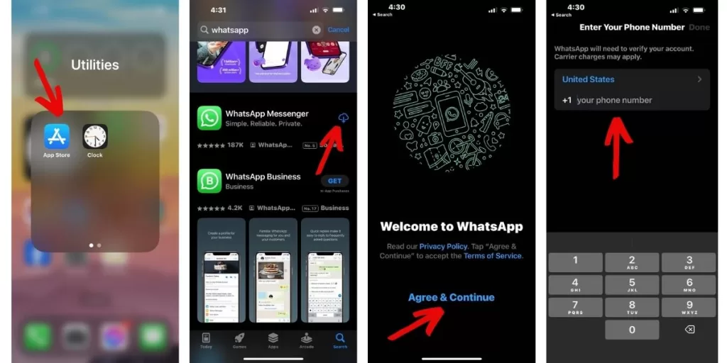 Whatsapp installation