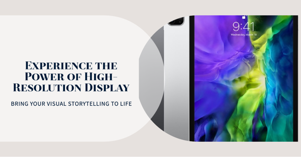 High-Resolution Display for Visual Storytelling