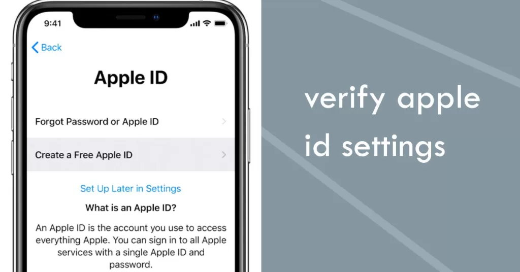 iPhone Apple ID settings