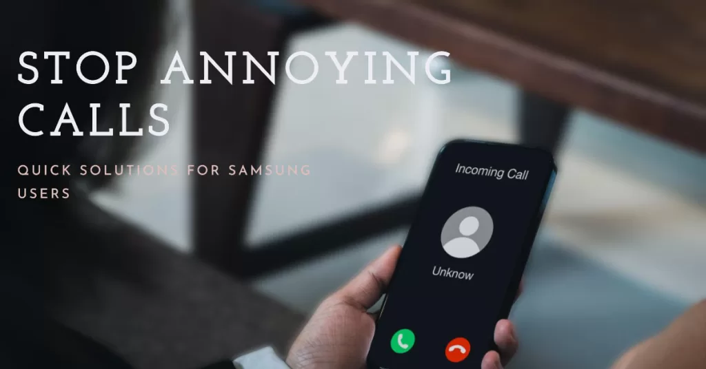 block incoming calls on samsung
