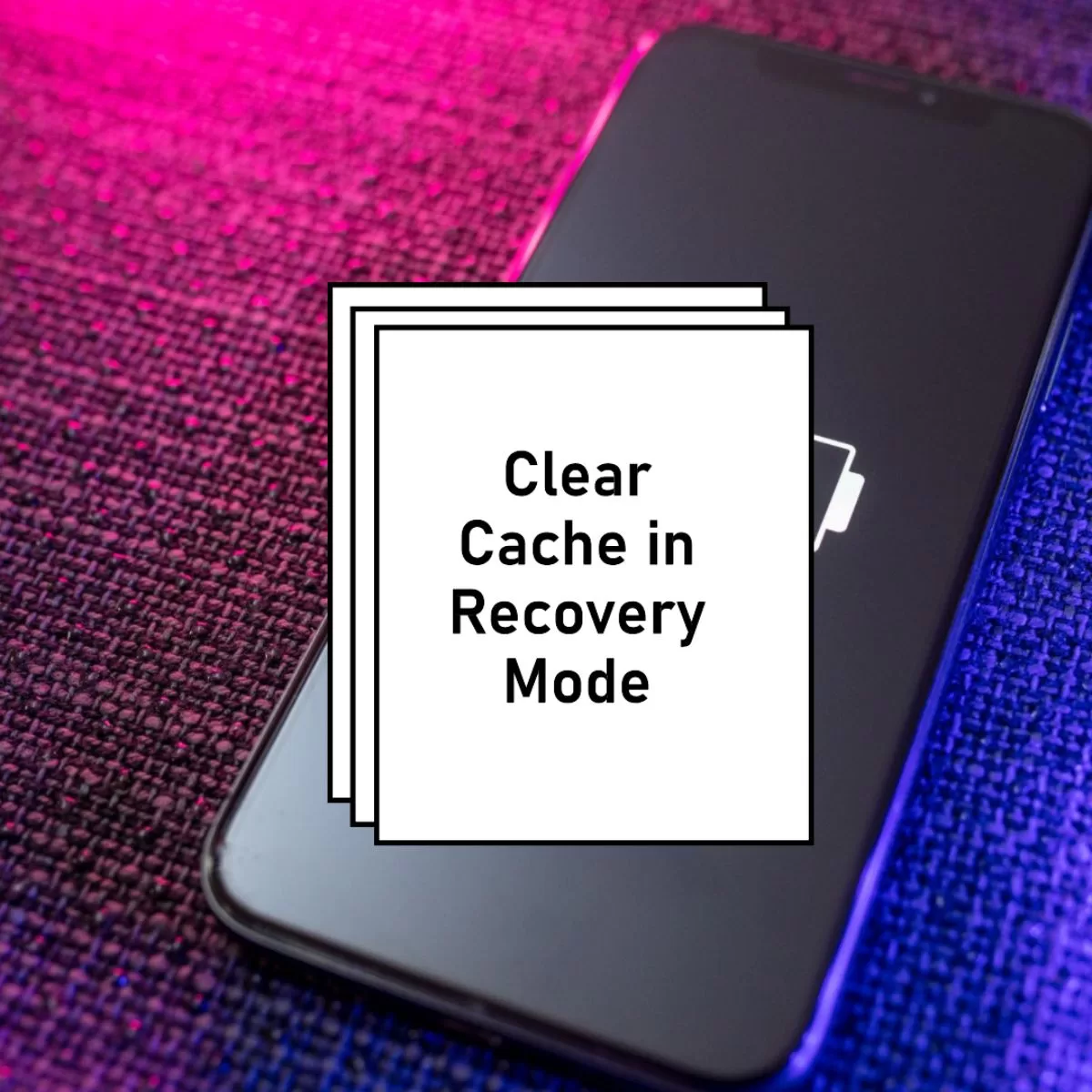 Clear Cache in recovery mode