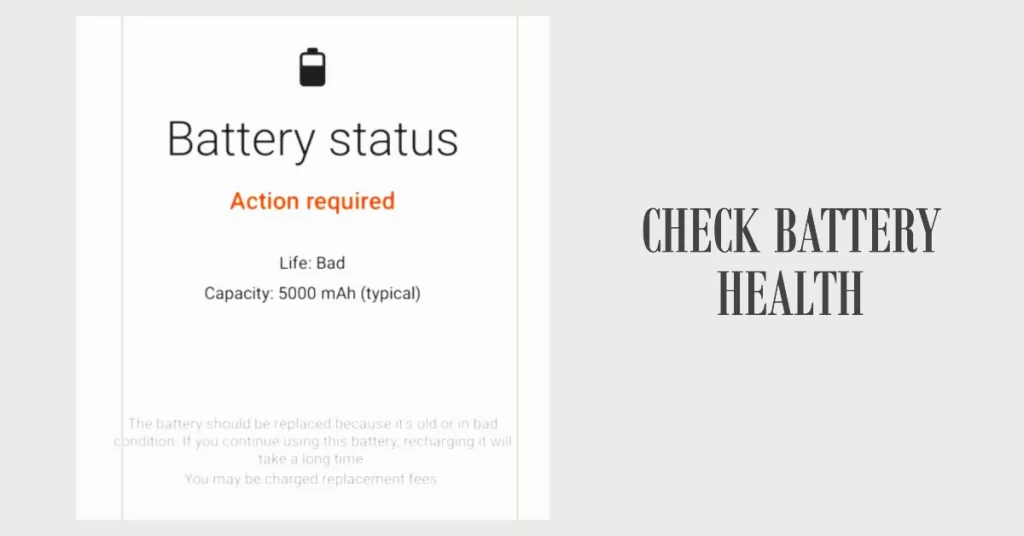 check battery health samsung phone