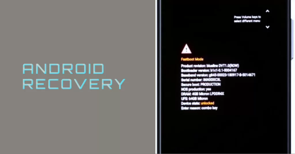 Google Pixel3 android recovery