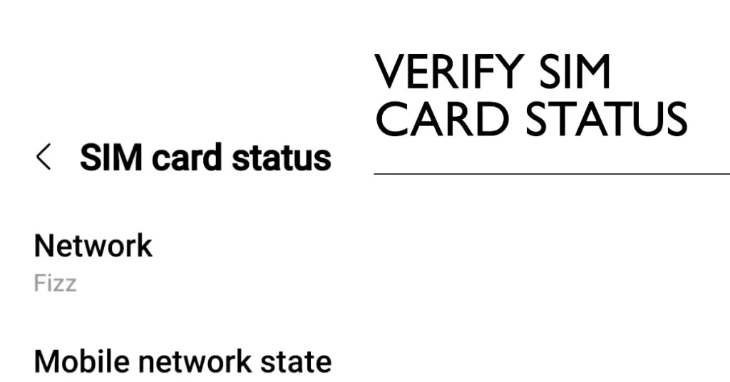 verify SIM card status galaxy a53