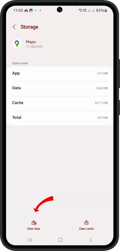 clear app cache and data on samsung