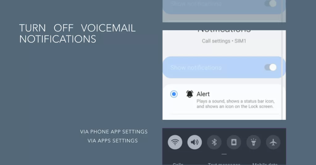 Samsung Galaxy Voicemail notification settings