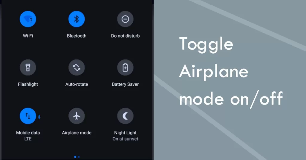 Airplane Mode Tweak Google Pixel