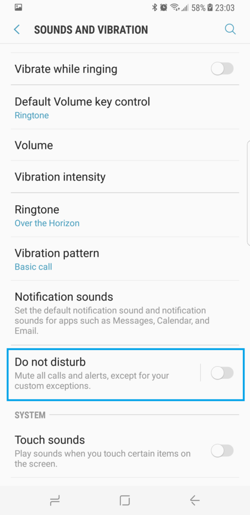 Samsung S9 not receiving calls