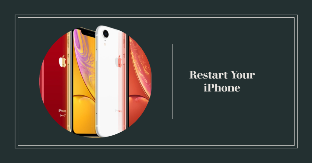 Soft reset/reboot your iPhone