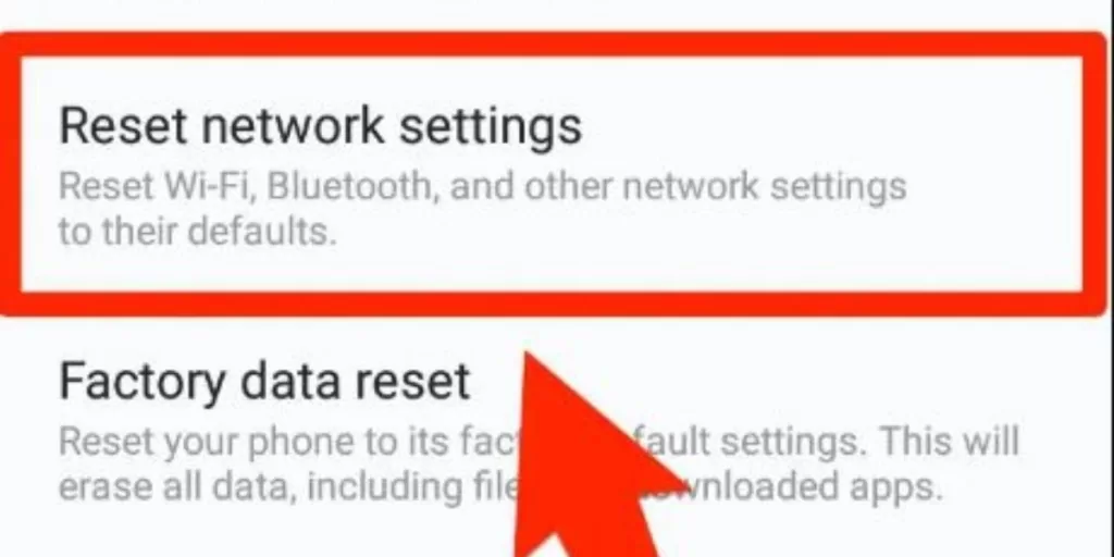 Go to Settings > Backup & Reset > Network Settings> Reset.