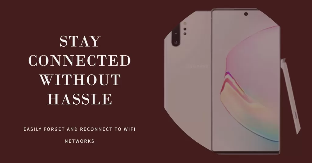 Forget WiFi network and reconnect