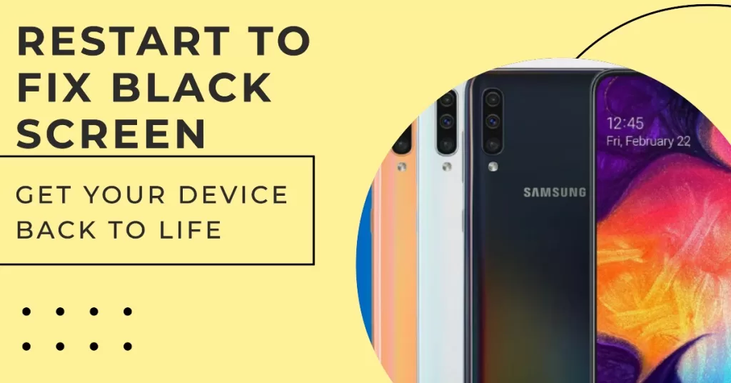 Perform the Forced Restart to fix the black screen issue