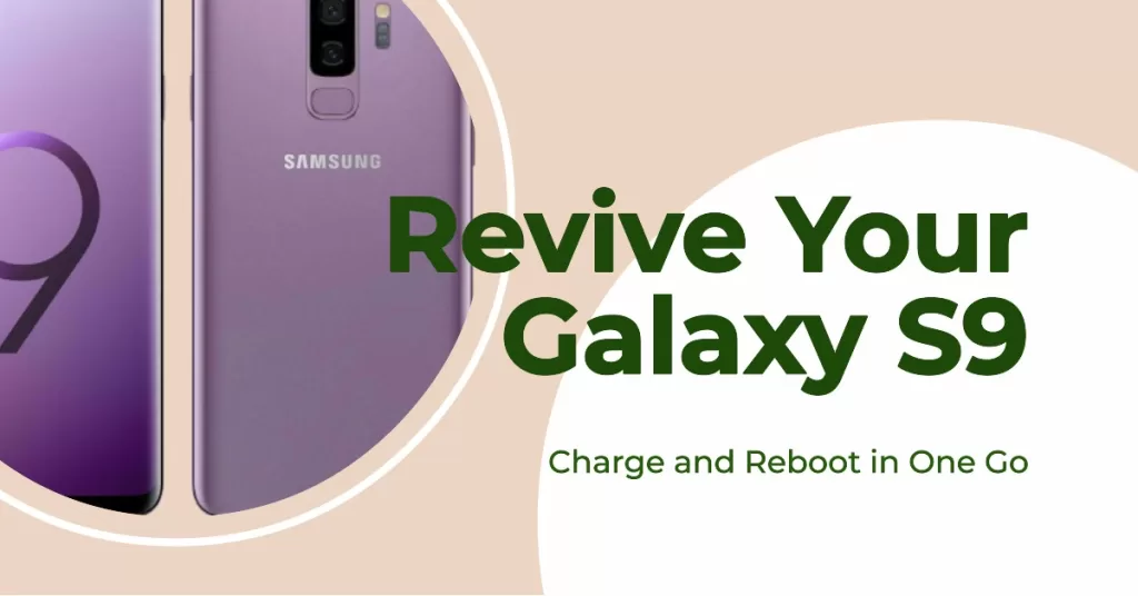 Charge Galaxy S9 and perform the Forced Reboot
