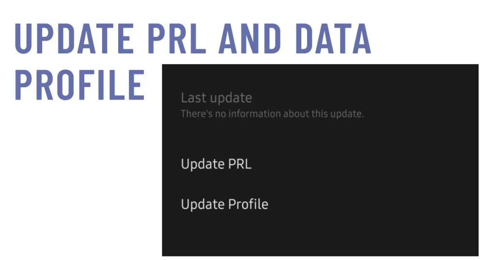 update PRL and Data Profile Motorola Phone