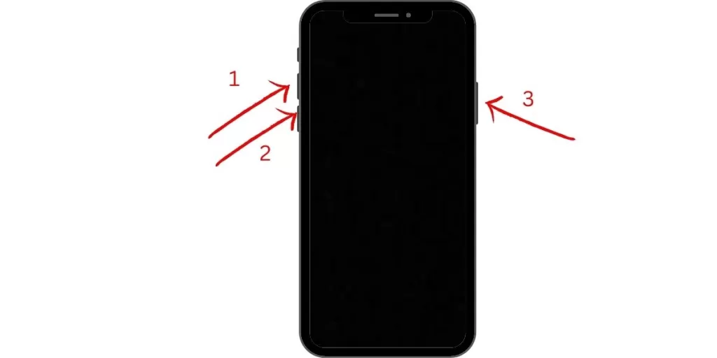 iphone x black screen
