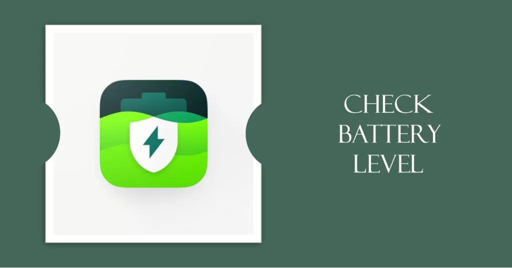 check battery level using AccuBattery app