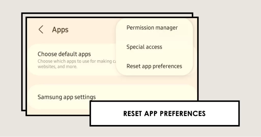 reset app preferences samsung galaxy