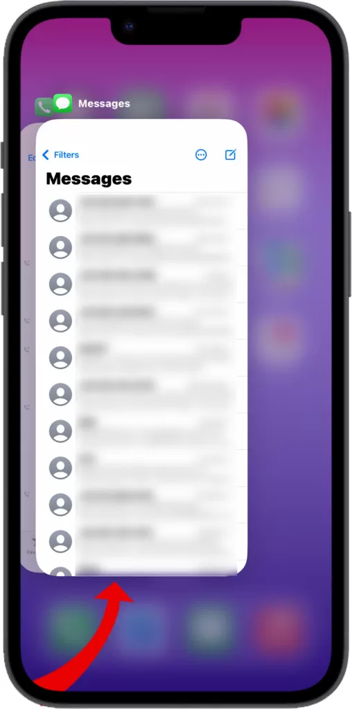 iPhone Messages app preview