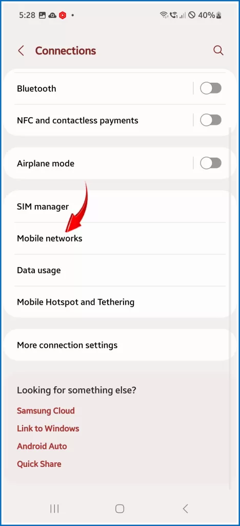 samsung galaxy s9 mobile networks
