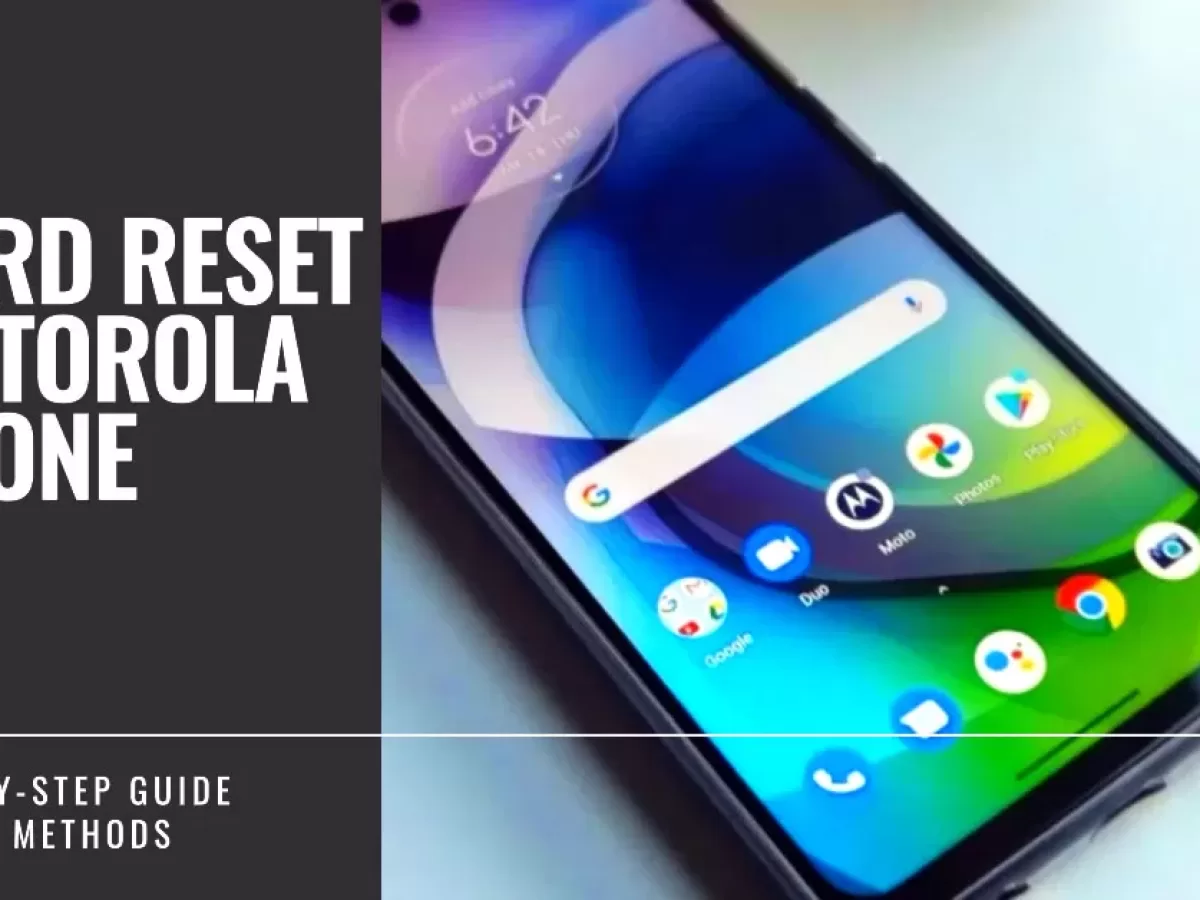 Hard Reset for Motorola Moto G4 Plus