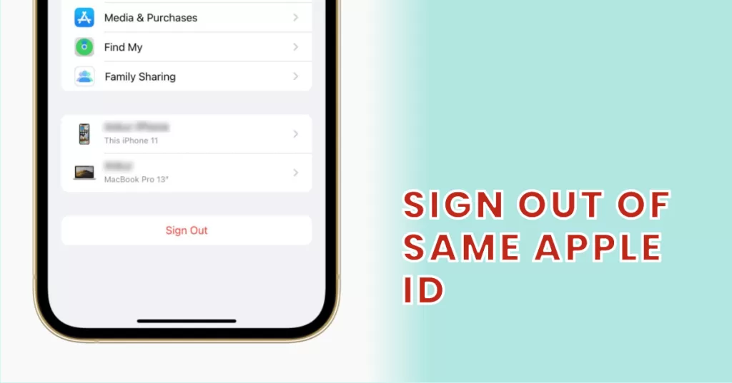 sign out of apple id on iphone