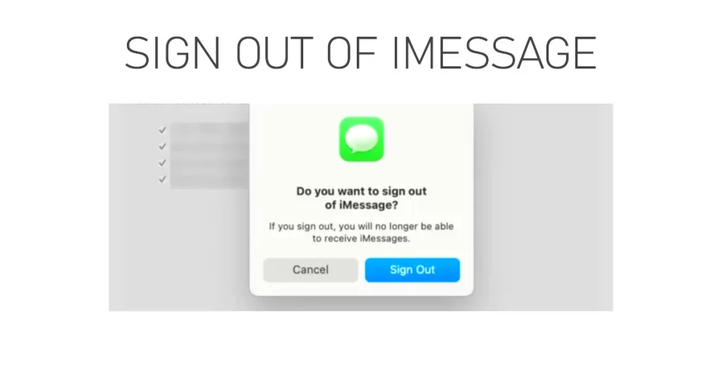 sign out of iMessage iPhone