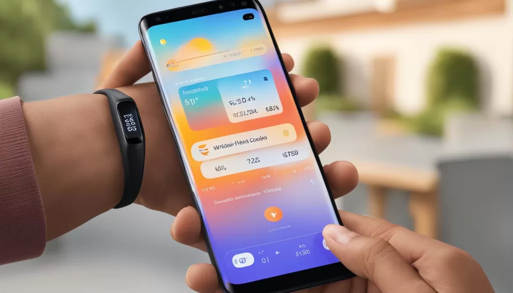 Connect Galaxy Fit to smartphone