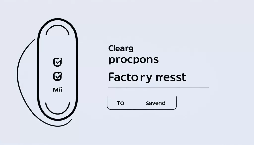 Xiaomi Mi Band 6 Factory Reset